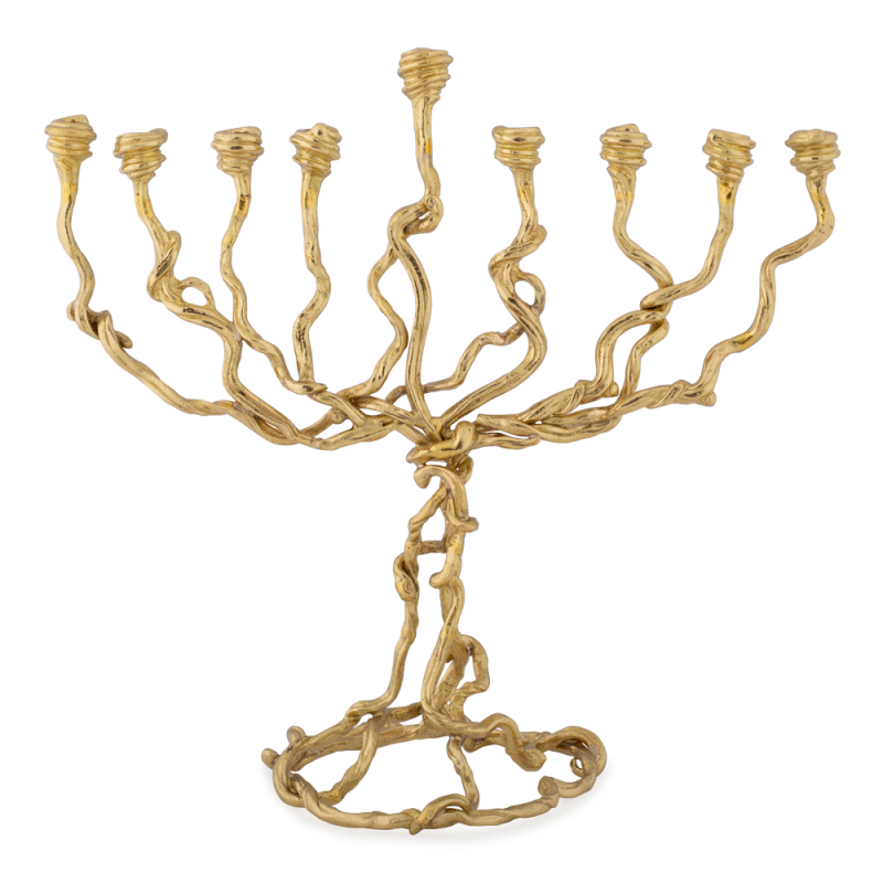 Wisteria Gold Menorah